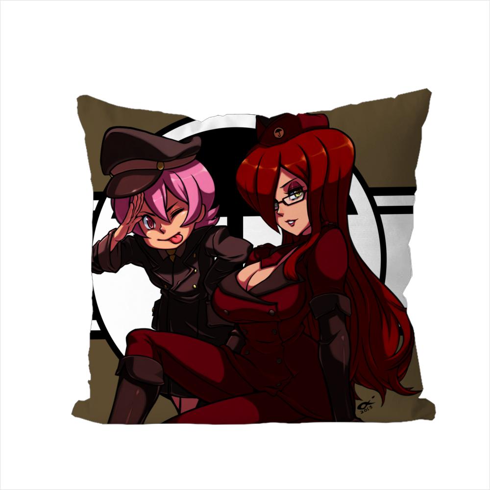 Skullgirls Pillow Case For Car Sofa Decorative Home Doublesided Print Plush Square Throw Pillow Cushion Cover
