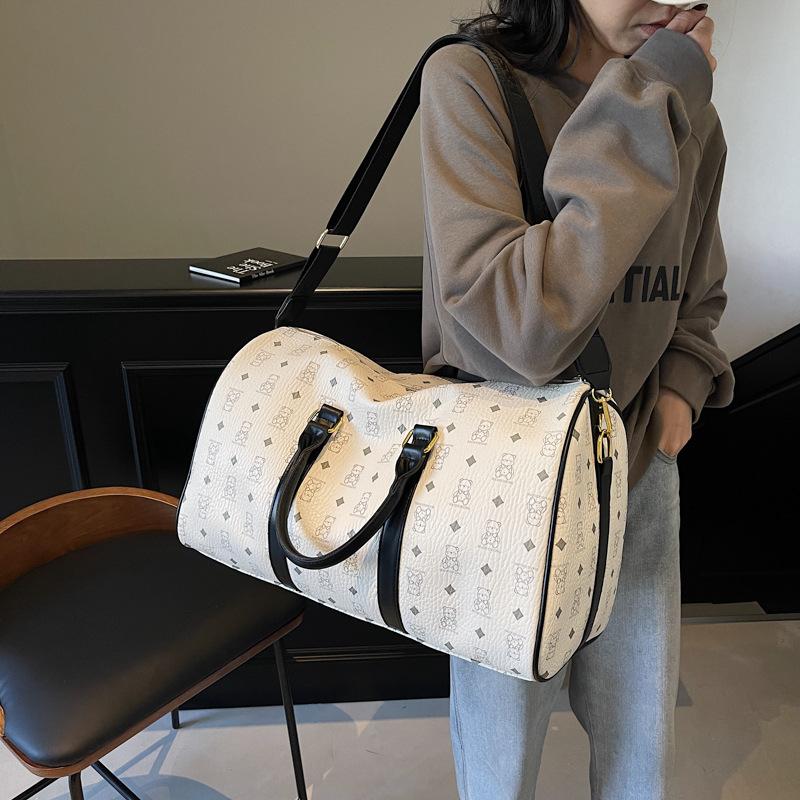 Nowa wysokiej klasy torba kontrastowy kolor domowa torba podróżna przenośna na ramię crossbody modna damska torba