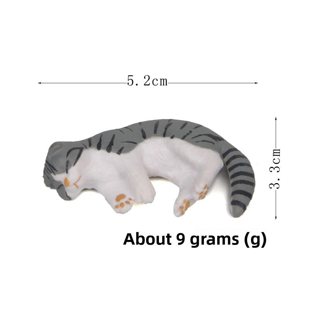 Animal Pvc Figure With Cartoon Cat Statue For Garden Landscaping And Souvenirs серый