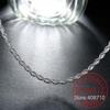4mm Twisted Chain 925 Sterling Silver Necklace Pendant for Women Men Vintage Jewelry Hot Sale