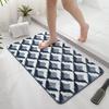Jacquard Bathroom Rug Plush Fluffy Bath Mat