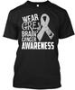 Brain Cancer Awareness T I Wear Gr TShirt Size S To 5xl