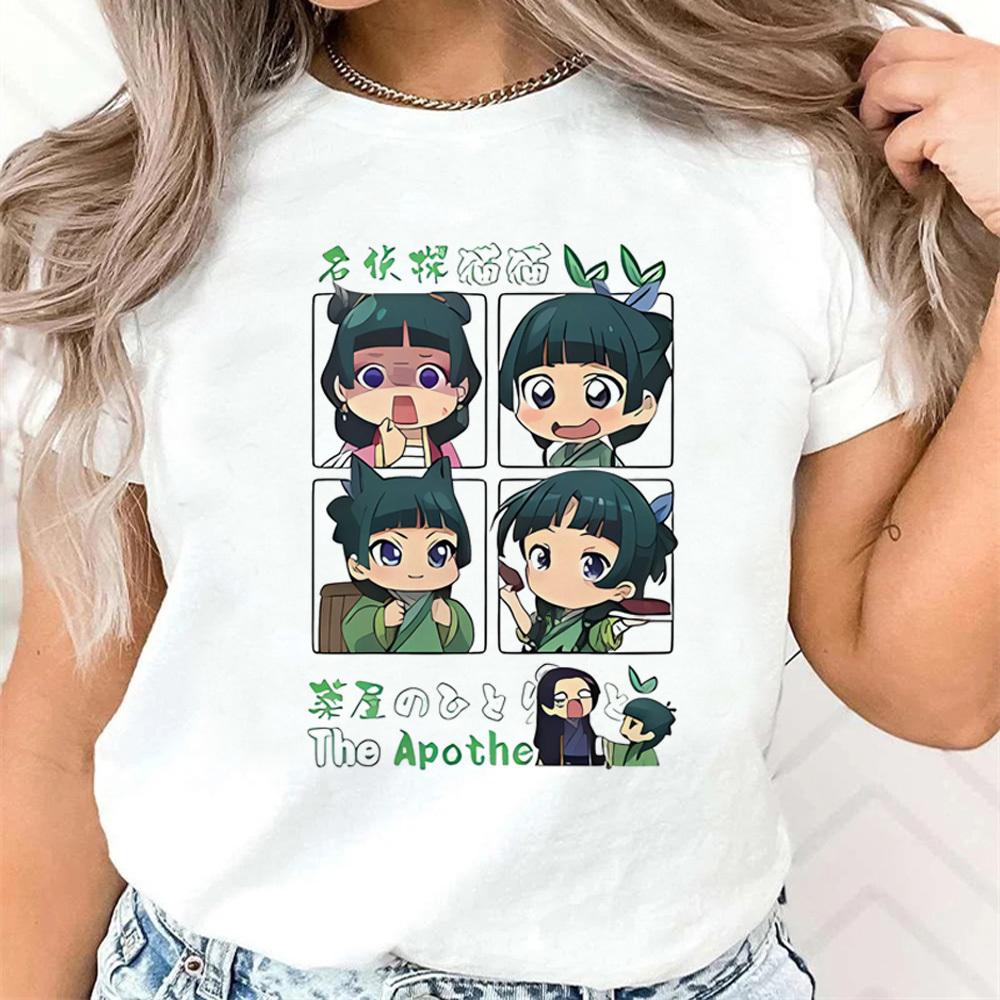 Kusuriya No Hitorigoto T-shirt Girl Vintage Psychedelic Kawaii T Shirt Classic Comfortable Retro Streetwear Breathable Women