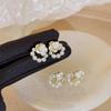 French Camellia Pearl Ear Cuff: Elegant, Non-Piercing Luxury Earrings