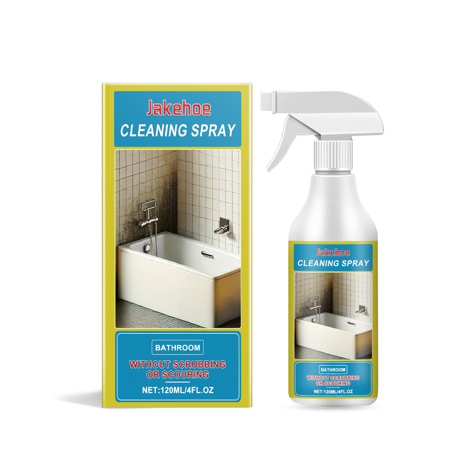 

Jakehoe Stain Remover for Bathroom Bathtub Sink Deep Cleaning Powerful Descaling Deodorizing Multi Purpose Cleaning Spray 120ml 120ml