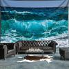 2D Deep Sea Wave Backdrop Cloth for Home Decor