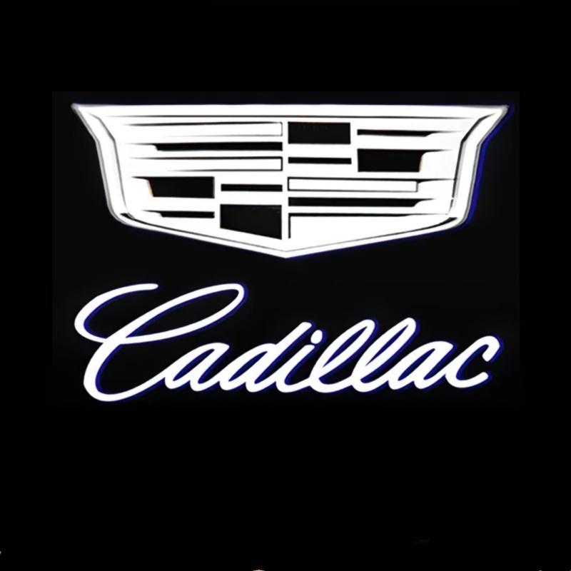 LED Lamp Shadow Projector for Cadillac Car LED Car Logo Lamp Door Shadow Light SRX XT4 XT5 XT6 ATS XTS CTS CT6 Car Accessories