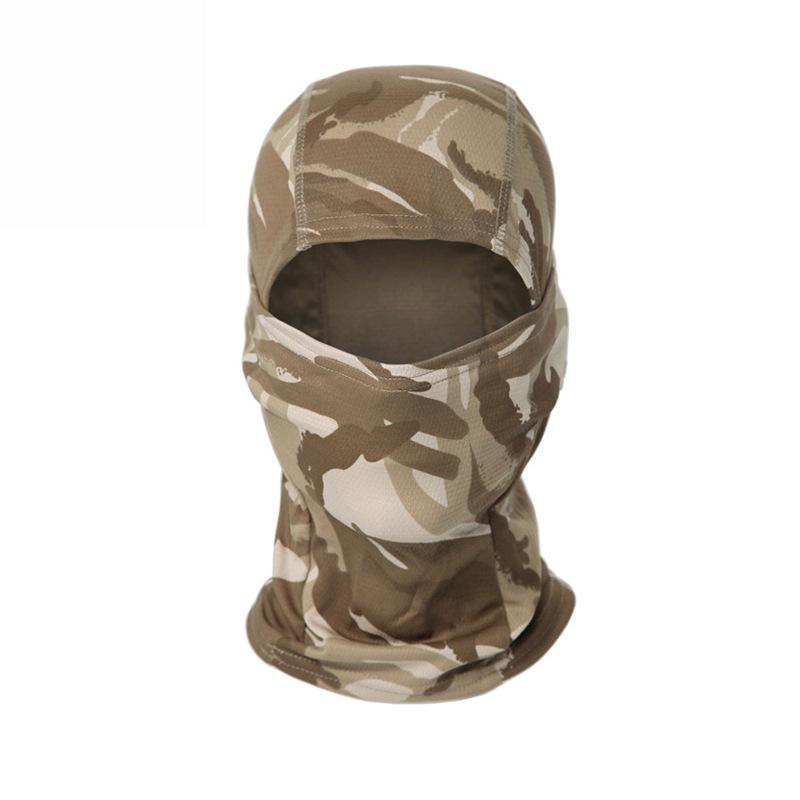 Men's Outdoor Cycling Tactical Camouflage Balaclava Sunscreen Skullcap Helmet Liner