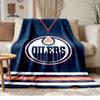 Edmonton Oilers Soft and Comfortable Flannel Suitable for Sofas Living Rooms Outdoor Camping Travel and Also Makes a Great Anniversary Gif
