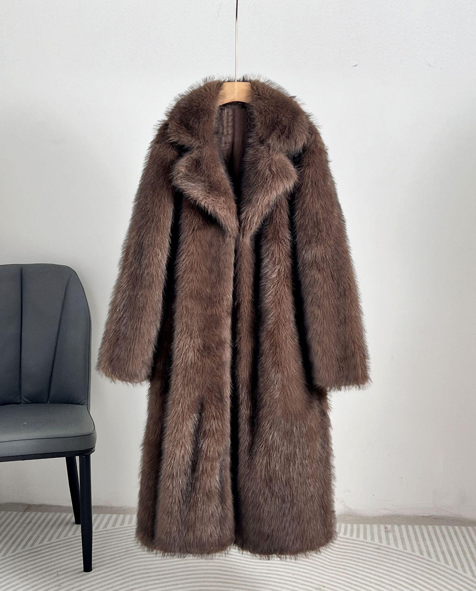 European & American Women`s Long Faux
