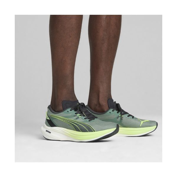 Puma Deviate Nitro 3 Eucalyptus Men Sneakers Green Fizzy-Apple 309707-08