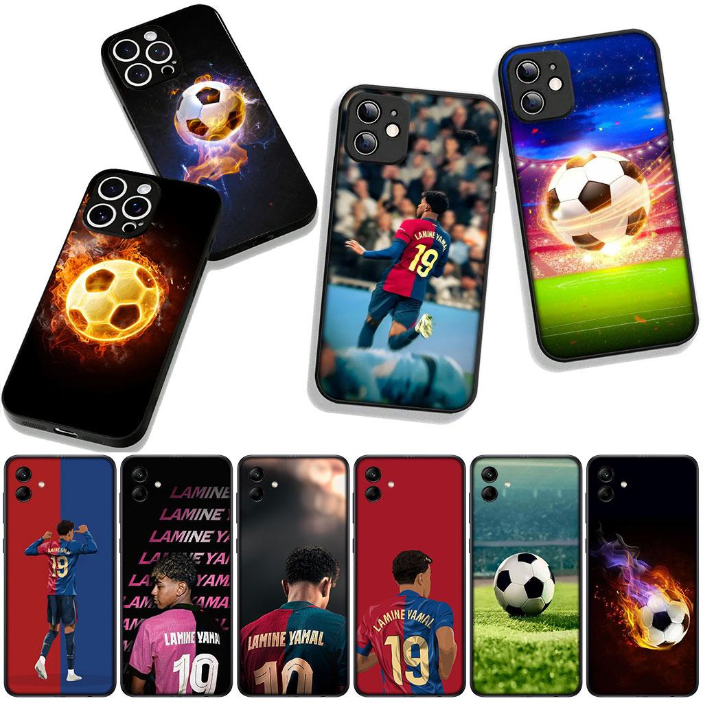 Für Samsung Galaxy A25 A37 A57 A12 A14 A31 A41 A50 A51 A70 A71 A72 A21S A04 M15 Note 20 9 8 10 Hülle Fußball Nr. 19 Football Nr. 19
