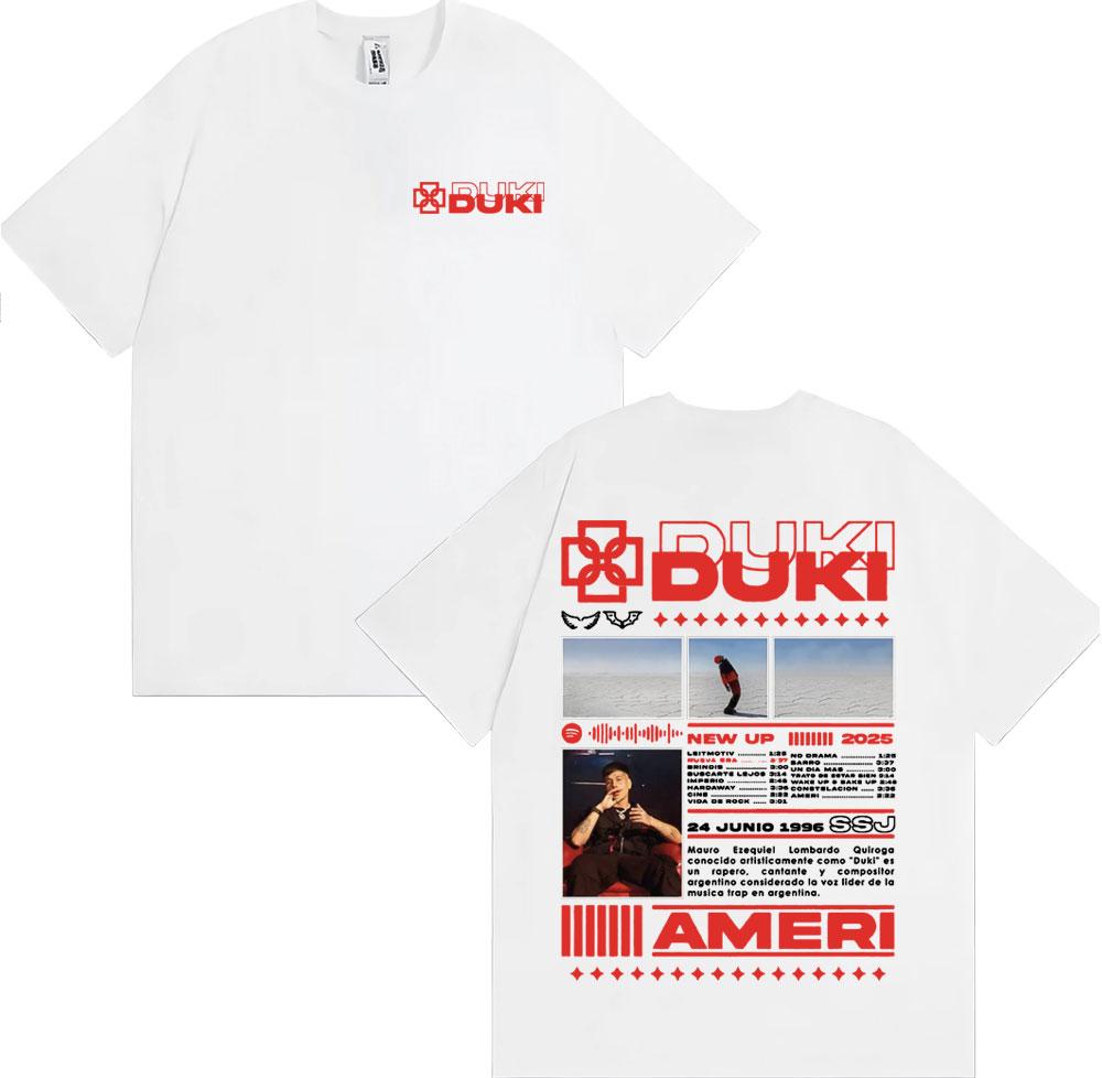 2025 Summer Rapist Ducky Super Jet Ameri Tour Merch Tshirt Mens Fashion Hip Hop High Street Tshirt Casual Cotton Short Sleeve