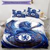 3pcs Duvet Cover Set (1*Duvet Cover + 2*Pillowcase, Without Core), Chelsea FC Print Soft All‑Season Bedding Set, Home Bedroom Decor Gift