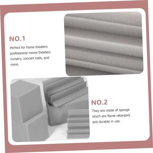 16 Pieces Acoustic Bass Soundproofing Pads, Bass Insulation Pads, Wall Insulation, Acoustic Diffusers, Sound Absorbing Panels, Sound Absorbing Cubes,