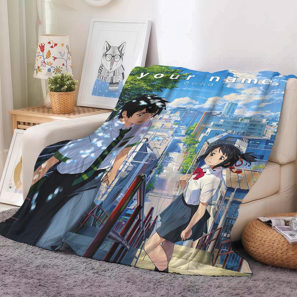 Movie Your Name Blanket Soft and Skin Friendly For Couch Bed Napping Bedspread All Seasons Comforter