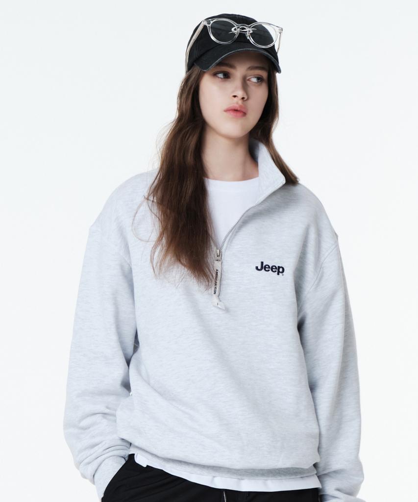 JEEP [360G] M-Logo Half-Zip Sweatshirt (Jr5Tsu838Mw)
