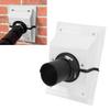 HVAC Wall Penetration Line Set Cover Kit Plastic Split AC Line Set Wall Cover with Soft Gasket for Indoor Outdoor   Conditioner