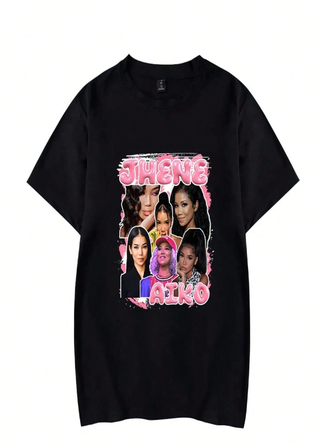 Jhene Aiko Tshirt Crewneck Short Sleeve T-Shirt Streetwear Printing Casual Fashion Harajuku Hip Hop S