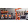 SucceBuy 3/8 Ton Hydraulic Long Ram Jack Engine Hoist Cylinder with Single Piston Pump, for Engine Lift Hoists, Hydraulic Garage