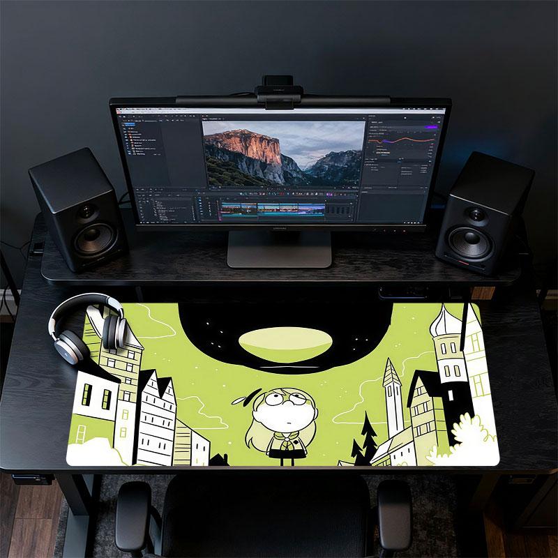 Hilda Mouse Pad, Large Gaming Desk Mat, Non-slip XXL Mousepad for Laptop & Tablet, Mini PC Playmat with Stitched Edges