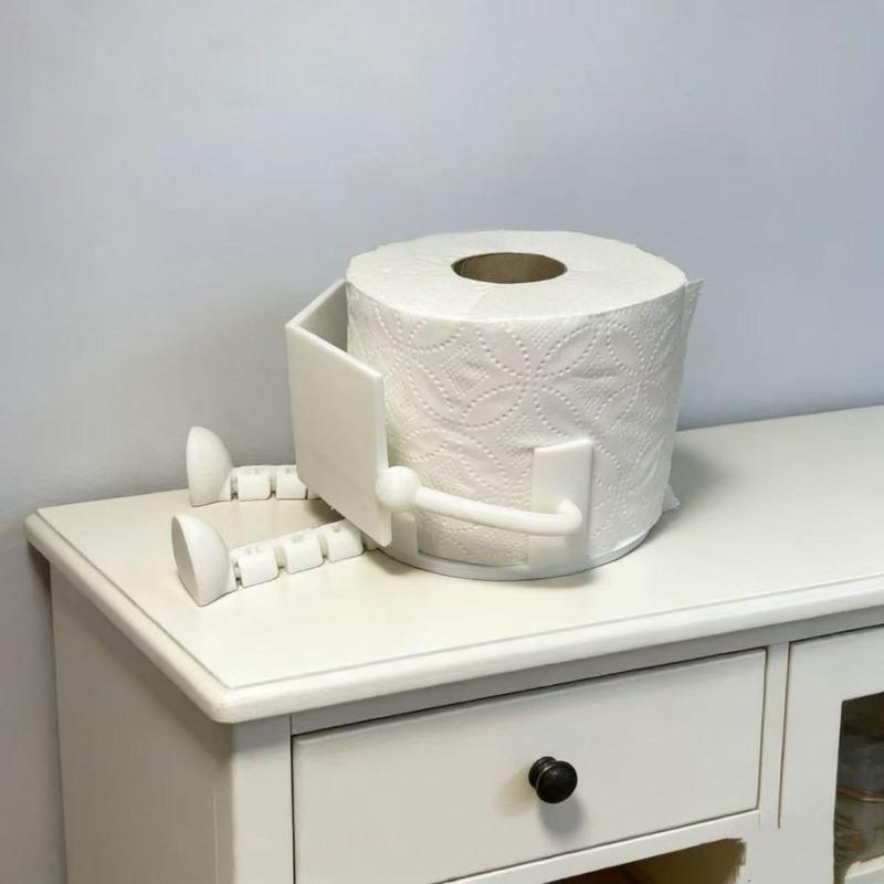 Boekthema Toiletrolhouder, Zwart-Wit Ontwerp, Leuke Badkamerdecoratie & Vakantiegeschenk