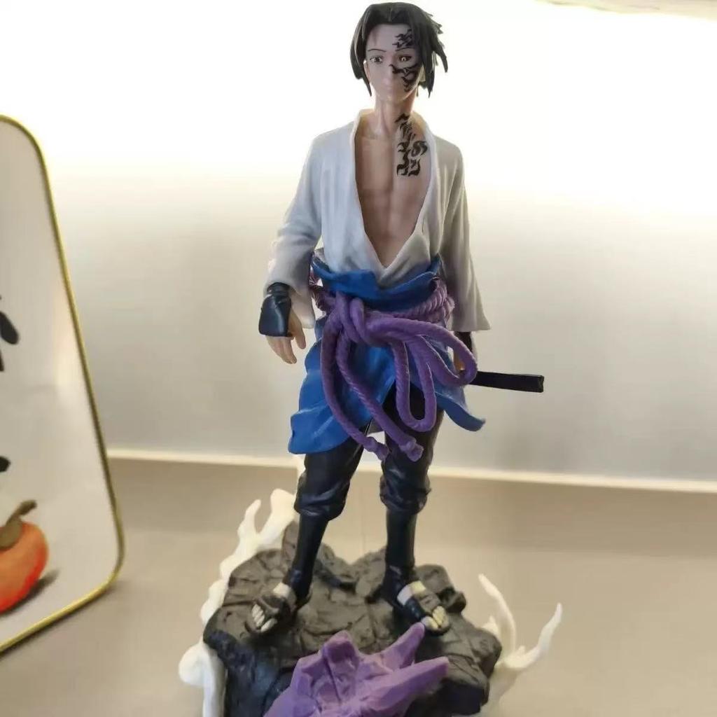 Naruto figure platform scroll Naruto spell Sasuke resonance two-dimensional anime model ornament gift