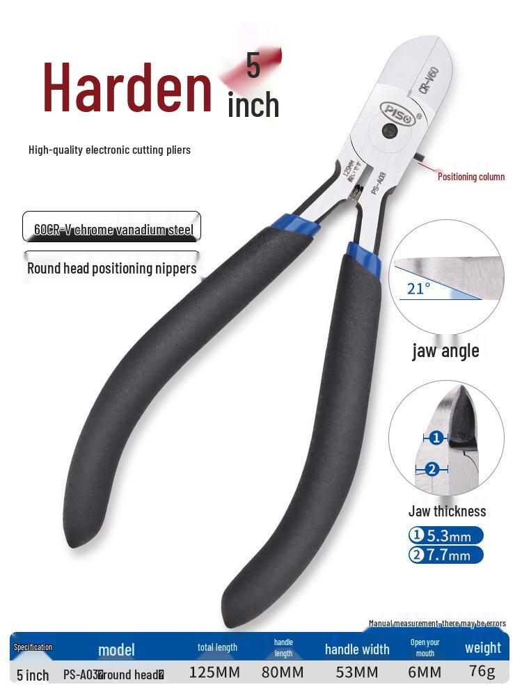 High Hardness Chrome Vanadium Alloy Steel Pliers: Water Mouth, Cutting, Wire, Side, Diagonal Cutters for Industrial Use.