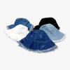 Sunshade Denim Bucket Hats Retro Sun Protection Basin Cap Cowgirls Shabby Fisherman Hat  Summer