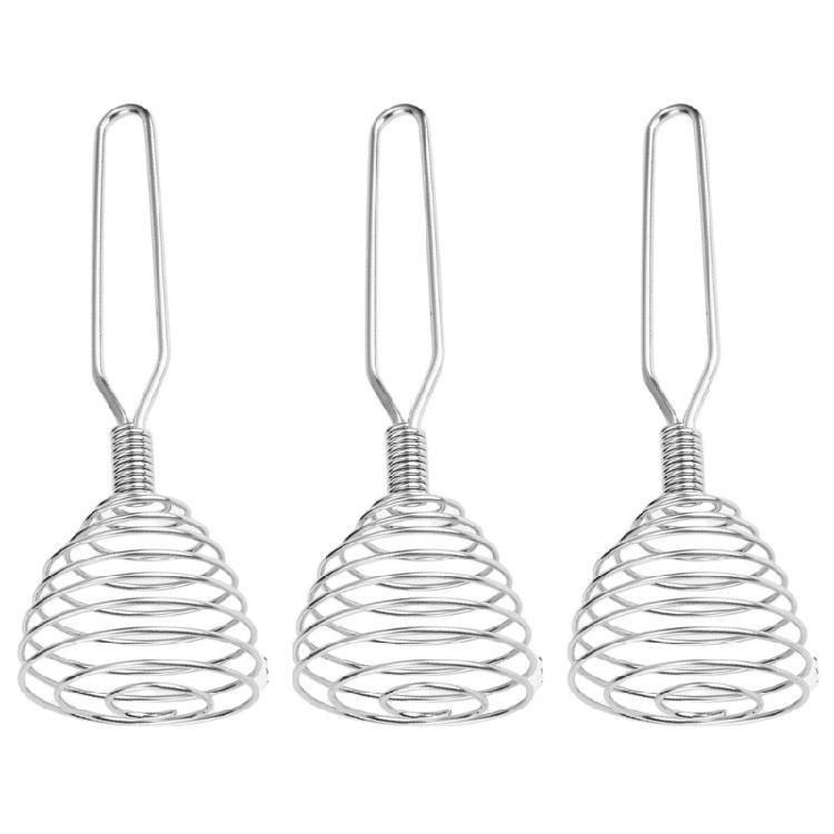 

MultiPurpose Kitchen Press Mixers Stainless Steel Stirring Stick For Kitchen Travel And Breakfast Preparation 3Pcs 1