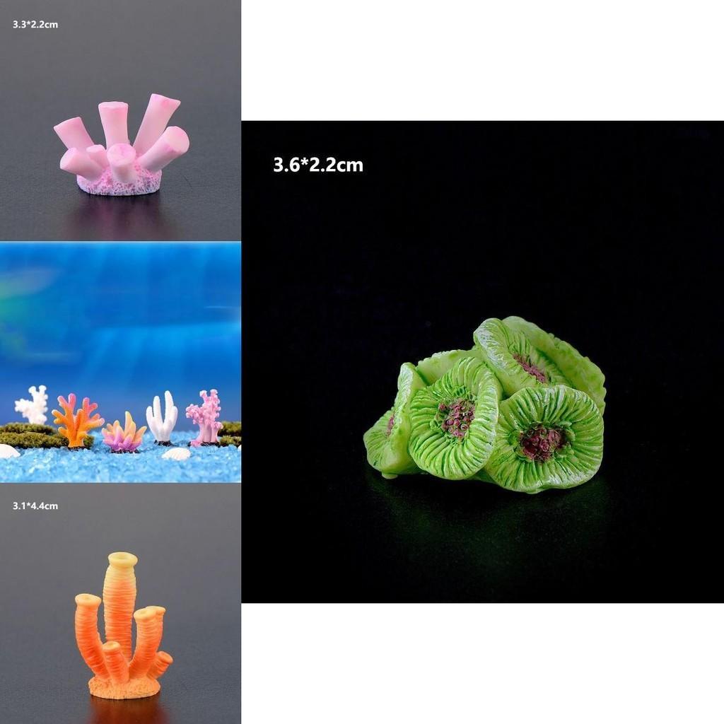 Colorful Resin Coral Ornament For Aquariums And Fish Tanks