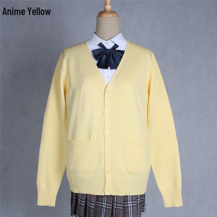 Svetr kardigan ve stylu sen pro JK pro ženy - Vysokoškolská uniforma, jaro a podzim