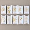10pcs Eid Mubarak Pillow Shape Candy Box Kraft Paper Gift Packaging Boxes Bag Ramadan Muslim Islam Party Decor Supplies 2025 New