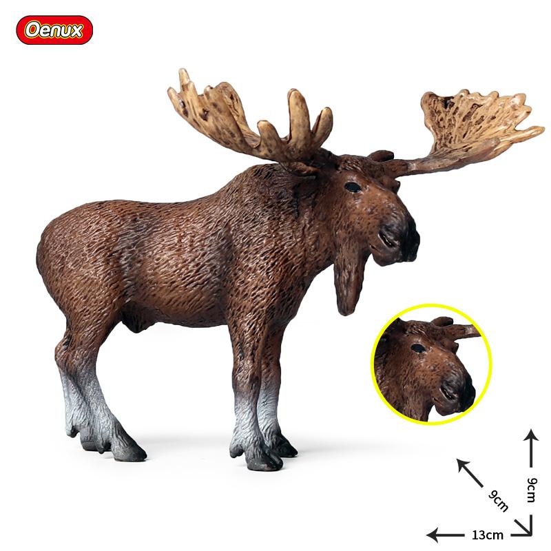 Oenux Mini Christmas Trees Cedar Woodland Animals Cake Toppers Accessory Fox Deer Rabbit Squirrel Antelope Model Decor Kids Toy