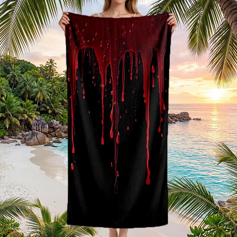 Slayer Blood Fashion Beach Towel: Ideal for Summer Adventures Soft, absorbent and quick drying suitable for swimming and bathing