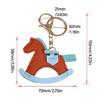 Fashion Key Rings Key Decorations Horse Shape Key Accessory Bag Ornament PU Leather Texture Keychain Perfect for Gifting