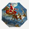 Chrismas Fashionable Automatic Opening/Closing Folding Umbrella. Portable and Foldable, Ideal for Gift, Travel, and Daily Use.