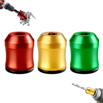 3Pcs Strong Screwdriver Head Magnetic Screw Ring Removable Magne-tic Screwdriver Drill Bit Holder for Hex Screwdrivers and Power Bits