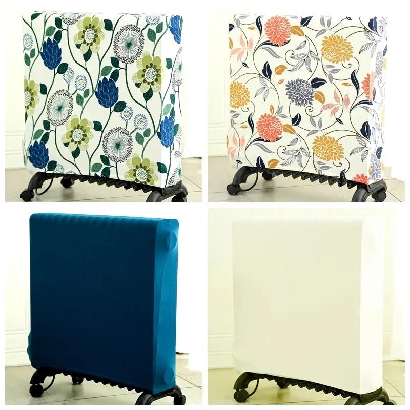 Solid Color Portable Heater Radiator Dust Cover Thickened Elastic Household Oil Tin Radiator Protective Storage Dust Covers