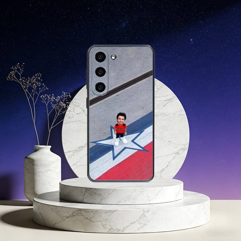 

55 Chili C-Carlos S-Sainz Phone Case For Samsung Galaxy A73,A72,A71,A70,A53,A52,A51,Others Soft Black Cover Samsung a11