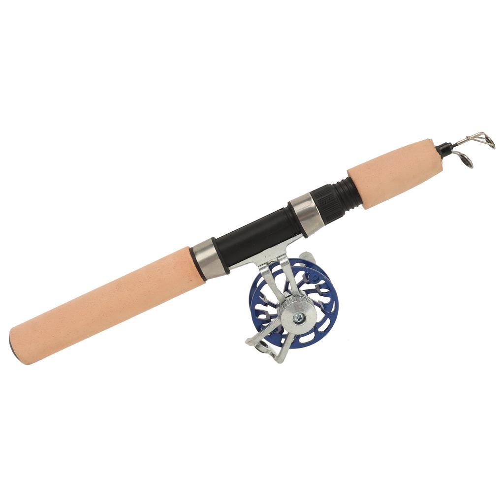 Ice Fishing Rod and Reel Combo Prevent Slip Short Section 65cm Ice Fishing Rod for Winter Fishing