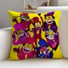 Chaotic SSuperjailS Cushion Cover Breathable and skinfriendly linen pillowcase square removable and washable cushion