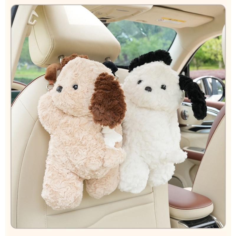 Cute Cartoon Animal Car Hanging Scarf Tissue Box