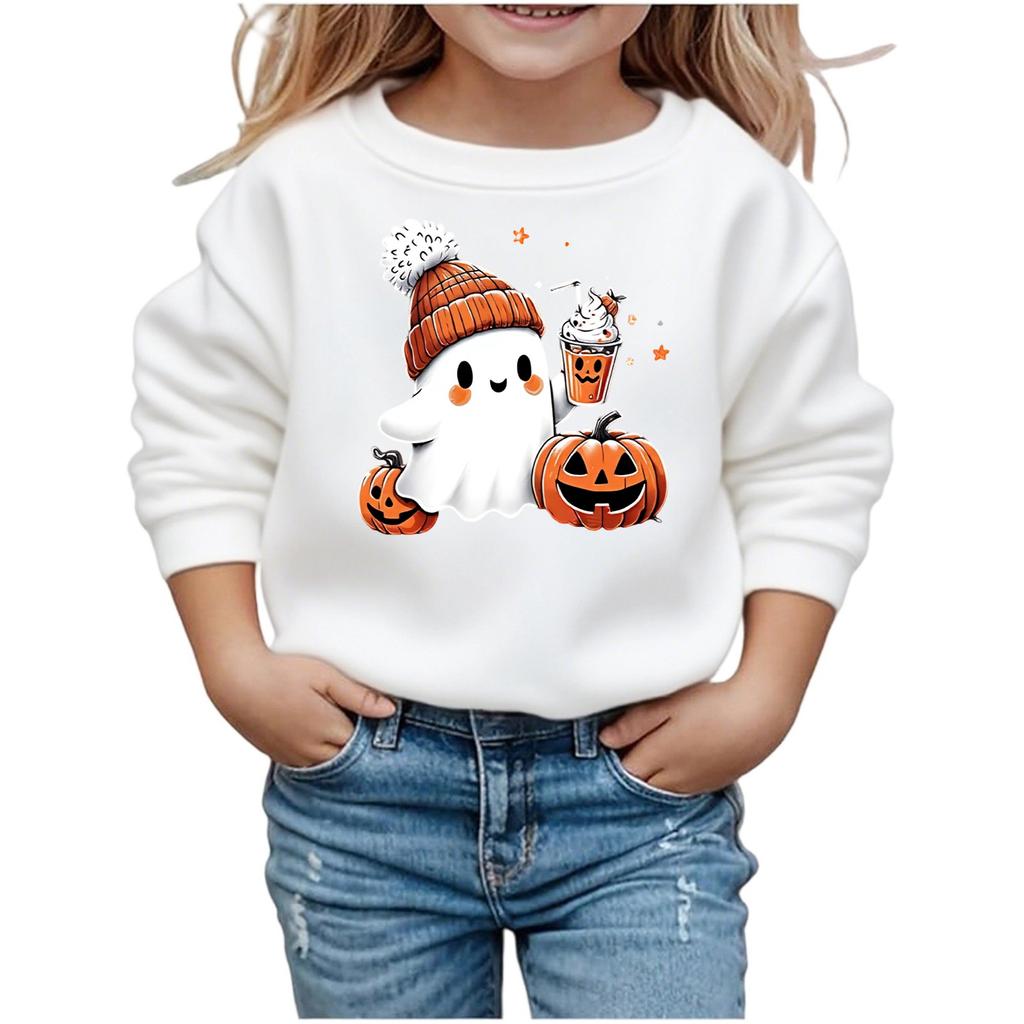 Boys Girls Child Fashion Daily Versatile Casual Crewneck Sweatshirts Daily Long Sleeve Patchwork Top Sweatshirts