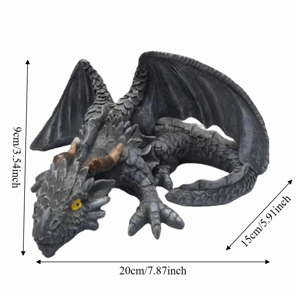 Gothic Black Dragon Sculpture Large Size Dragon Decoration Dragon Ornaments  Gifts