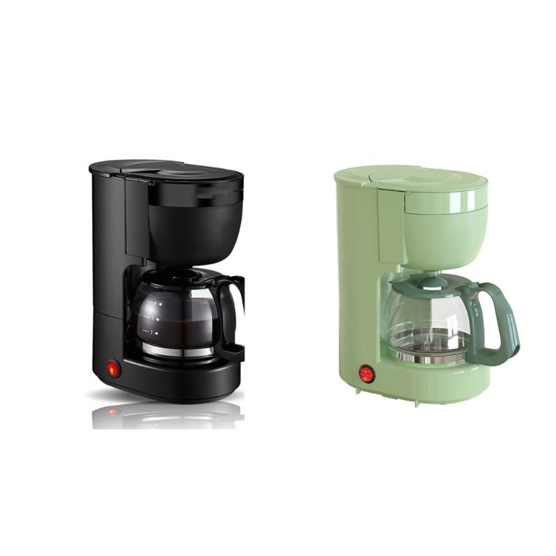 Petite cafetière à filtre pour bureau à domicile Ménage 0,65 L Cafetière Cafetière Machine à café ménagère Durable