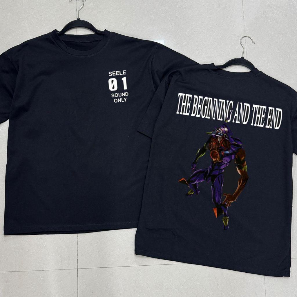 2026 Summer New Arrival Evangelion Pattern Street Style Print ShortSleeve TShirt Y2k Style Suitable For Both Unisex And Unisex