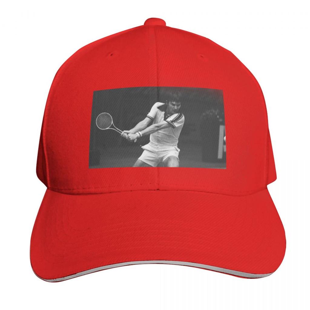 Jimmy Connors Jimbo The Brash Basher of Belleville Tennis Legend Baseball Cap Visor For Women Unisexs