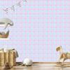 Candy Check Wallpaper White and Azure for Living Room and Bedroom 50x1000