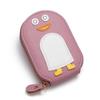 Creative Mengmeng Penguin Degaussing Card Pack Women'S Zipper Multi Bank Card Holder Drivers License Compact